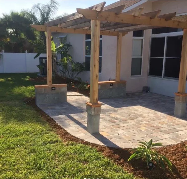 Pergola Over Paver Patio