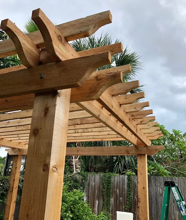 Pergola Beam and Rafter Detail