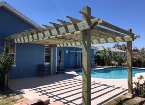 Poolside Shade Pergola