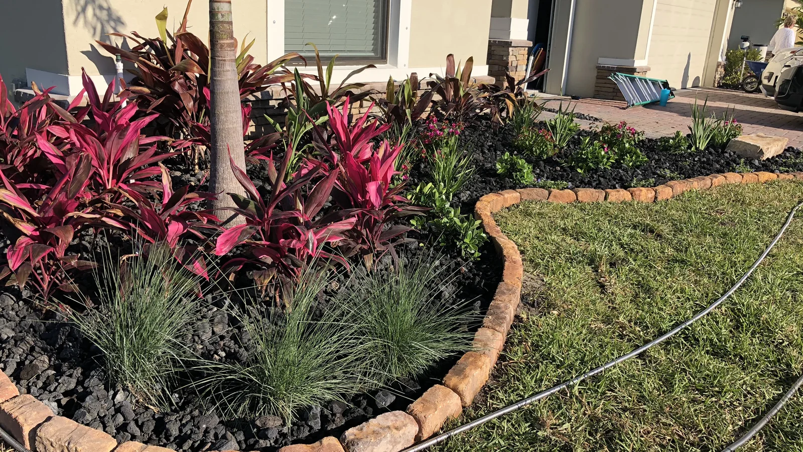 Concrete Edging and Landscape Installation project in Brevard County