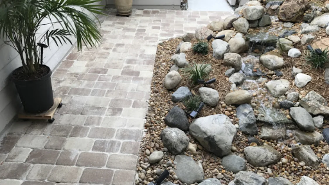 Waterfall and Pond Installation project in Brevard County